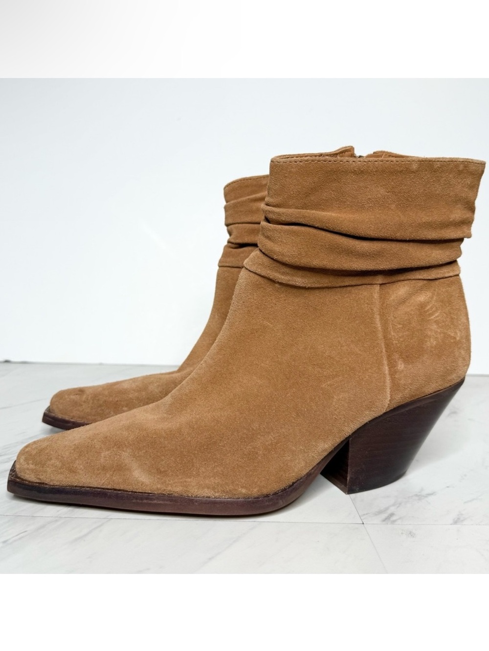 Vince Camuto Nerlinji Brown Suede Bootie 9M